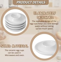 Plateau à œufs en céramique en gros, style nordique, fournitures de cuisine, support à œufs, plateau à œufs en porcelaine pour la maison
