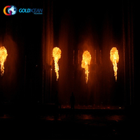 Fontaine d'eau à effet de flamme spectaculaire pour extérieur