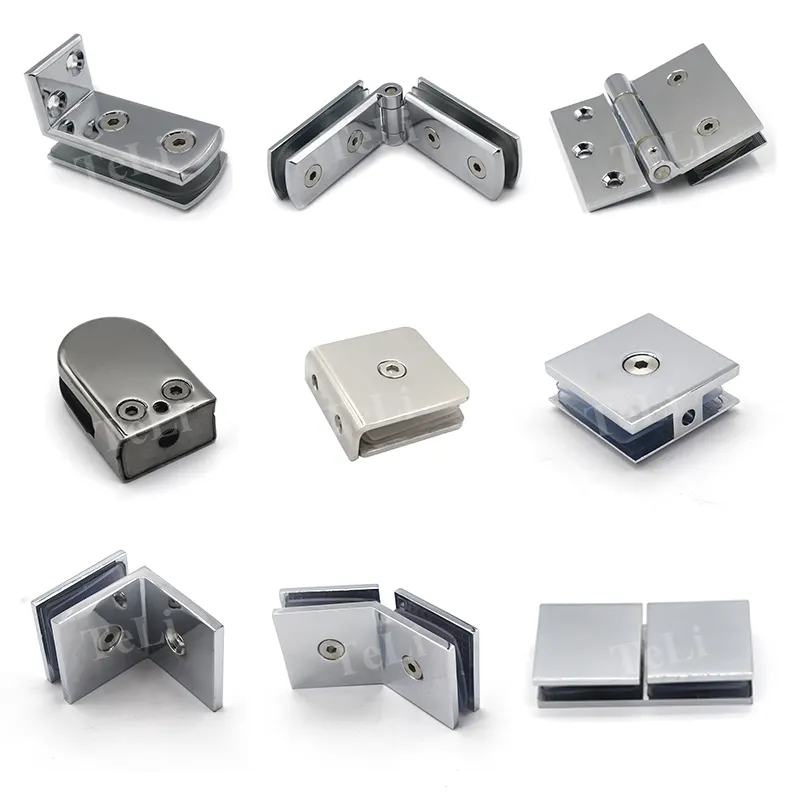 Customizable stainless steel 304 shower door hinge for glass door