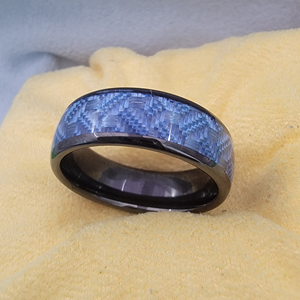 Bague Intelligente NFC en Céramique Bleue Personnalisable avec Logo, T5577 NTAG216, Étanche IP68, RFID, pour Contrôle d'Accès, Porte, Hôtel (Vente en Gros) - Product Image 1