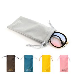 Custom Logo Recyclable Soft Velvet Sunglasses Bag for Mobile Phone Power Bank Watch Necklaces Rings Gemstone Storage Dust Pouch - Product Image 3