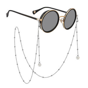 Chaîne de <span class=keywords><strong>lunettes</strong></span> en métal avec pendentif perle Sangle de <span class=keywords><strong>lunettes</strong></span> de soleil Anti-perte Collier épais électrolytique <span class=keywords><strong>Cordon</strong></span> de <span class=keywords><strong>lunettes</strong></span> - Product Image 2