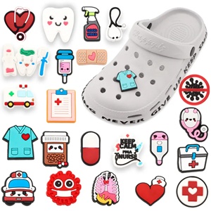 Décorations de chaussures Clog Shoe Charm, Breloques Clogk Grateful Dead, Boucles décoratives en PVC pour chaussures, Idéal pour un cadeau - Product Image 1