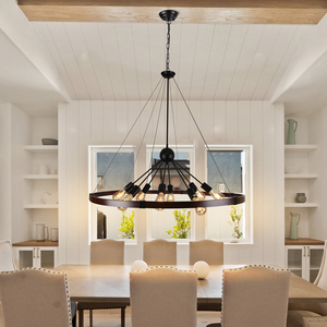 Minimalist Nordic Chandelier, Simple Dining Room Light, Walnut-Colored Eye-Friendly Bedroom Light - Product Image 4