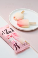 Abink Xiao Ai Bâton de Crème Glacée Pêche Saveur de Chocolat Croustillant avec Additifs Saveur de Lait Emballé dans un Sac Boîte Produit Tendance