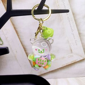 Nuevo Llavero de Oso Líquido con Piedras de Colores, Colgante de Moda para Coche, Muñeca o Bolso, Accesorios para Coche, Regalos de Oso Líquido Aceitado, Llavero para Niños - Product Image 6