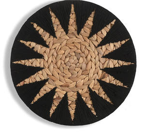 Décoration murale naturelle pour salon hommes modernes meilleure vente maison verte <span class=keywords><strong>salle</strong></span> <span class=keywords><strong>de</strong></span> <span class=keywords><strong>bain</strong></span> boules <span class=keywords><strong>de</strong></span> rotin en bambou transitionnel japonais - Product Image 1