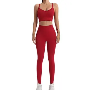 Yoga Clothes Women's Tracksuit Athletic Wear Pilates Fitness Suit Gym Workout Push Up Clothes Sports Bra Leggings Suit