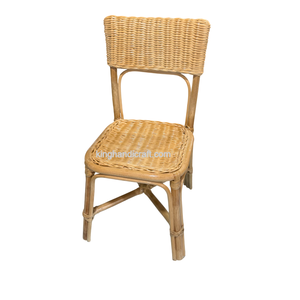 Chaise pour enfants en rotin faite à la main, écologique, pour fête d'anniversaire d'enfants, mobilier léger en osier naturel pour enfants - Product Image 5