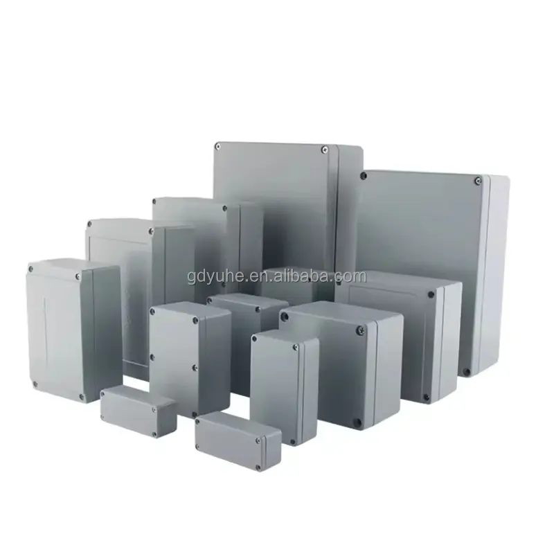 Extrusão de extrusão personalizada para caixa de alumínio, caixa de liga de alumínio para junção externa de anodização eletrônica moldada à prova d'água