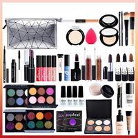 Coffret de Maquillage 20 Styles : Fard à Paupières, Rouge à Lèvres, Crayon à Sourcils, Gloss, Pinceaux, Poudre, Vernis à Ongles, avec Trousse de Maquillage