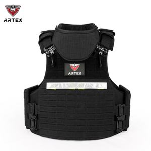 Chaleco Táctico ARTEX Ajustable con Sistema Molle, Portaplacas Negro, Arnés Protector - Product Image 1