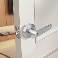Cerradura Inteligente Tuya con Manija de Palanca y Huella Dactilar, Control por Aplicación, Entrada sin Llave, Cerradura Digital para Puerta de Madera, Hotel, Oficina