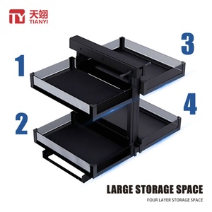 Kitchen Magic <b>Corner</b> Kitchen <b>Cabinet</b> Blind <b>Corner</b> Swing Tray Pull Out <b>Cabinet</b> Magic <b>Corner</b> Glass Basket - Product Image 3