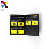 Écran de montre vidéo cils couleur personnalisée, prix d'usine, affichage du point de selle a4 a5 a6, mini livre d'impression