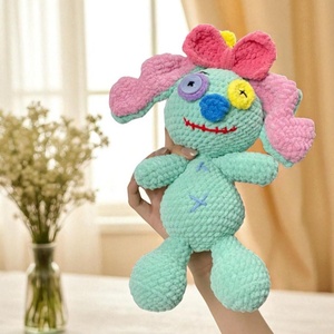 Nuovo Design 2026: Bambola di Halloween all'Uncinetto, Simpatica Bambola Amigurumi di <span class=keywords><strong>Lilo</strong></span> e <span class=keywords><strong>Stitch</strong></span>, Giocattolo in Maglia Peluche con Fiocco, Regalo di Halloween - Product Image 3