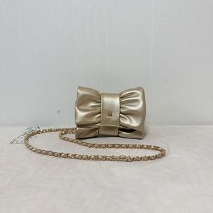 Bolsos mini de PU con logotipo personalizado, decoración de lazo creativo, bolso de mano para la noche con cadena desmontable, bolsos para mujer - Product Image 2