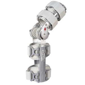 <b>Knee</b> Brace <b>Support</b> Protective Gear For Joint Fixation With Adjustable <b>Straps</b> Grey Unisex CE Certified - Product Image 1