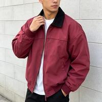 Blouson bomber d'hiver pour homme en polyester personnalisé, style vintage et tendance, veste de travail en toile