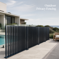 Clôture en lames d'aluminium modernes pour la protection de la vie privée, conforme à la norme AS pour les projets résidentiels australiens, vente en gros