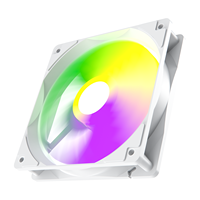 Ventilateur de PC de bureau ARGB blanc à surface lumineuse continue, pack en vrac, haut débit d'air, faible bruit, ventilateur de châssis pour intégrateur de systèmes