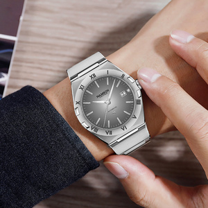 Reloj Mecánico Automático NAMKIN para Hombre, Caja de Acero Inoxidable con Diseño Poligonal de 38 mm, Cristal de Zafiro, Visualización de Fecha, Estilo Elegante - Product Image 3