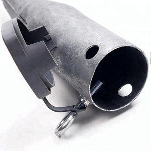 เสาเหล็กยึดรั้วแบบปรับได้ JINSHI พร้อมสกรูยึดพื้น - Product Image 1