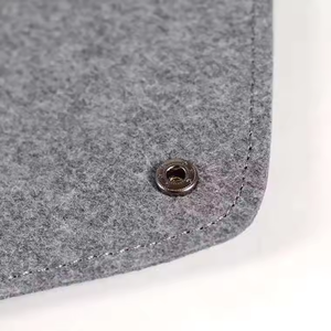 Papelería escolar de oficina de alta calidad, papel de carta, botón de carpeta A4, bolsa de sobre de fieltro gris negro de gran capacidad - Product Image 3