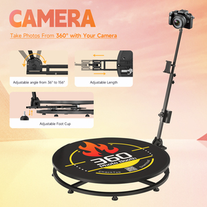 CHACKTOK US cabina fotografica a 360 gradi per matrimonio <span class=keywords><strong>iPad</strong></span> compatibile con la macchina fotografica a rotazione lenta automatica della macchina fotografica di volo della nave libera - Product Image 3