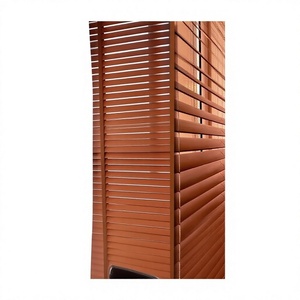 Stores en bois électriques, style chinois vintage, en noyer massif, pour salon et bureau, occultants, <span class=keywords><strong>pare</strong></span>-<span class=keywords><strong>soleil</strong></span>, réglables - Product Image 1