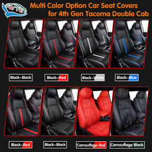 Housses de siège en cuir complètes pour Tacoma 4ème génération 2024 2025 2026 Double cabine SR5 TRD Off-Road Sport Limited Trailhunter PreRunner - Product Image 4