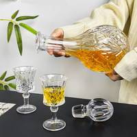 Verre à vin rouge sculpté de style chinois, légèrement luxueux, pour usage domestique, de haute qualité, esthétiquement plaisant, à large ventre, 801-900 ml