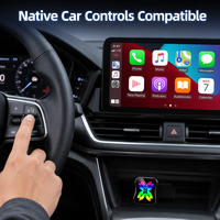 Adaptador Inalámbrico CarPlay Ultra-Mini Premium, Bluetooth Portátil, Dongle Carplay Negro para Automóvil