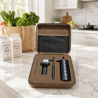 Étuis à chicha portables avec logo personnalisé, en PU, fermeture éclair, grande capacité, 2-3 compartiments, durables pour une utilisation en extérieur