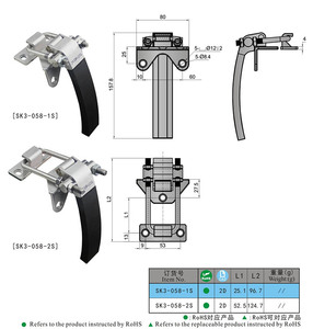 Pestillo de cerrojo de leva de compresión de acero inoxidable de alta resistencia, fuerte drenaje para puertas y armarios, producto de abrazaderas Premium - Product Image 5