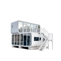Maison préfabriquée de luxe moderne, cabine Apple de 20 pieds ou 40 pieds, habitation modulaire portable en conteneur, conçue pour une utilisation en jardin