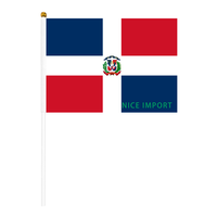 Drapeau de la Belize, petit drapeau portable résistant aux intempéries en polyester pour la décoration de table, les événements scolaires, les matchs de football, les défilés, les célébrations