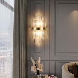 Applique murale en cristal LED de luxe pour salon chambre télécommande intérieur décoratif intérieur encastré Installation E26 ampoule - Product Image 4