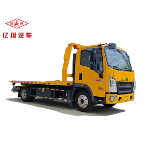 HOWO 4x2 Diesel Manuel Camion de remorquage à plateau plat 3-5 tonnes pour le dépannage routier et le démolissement - Product Image 1