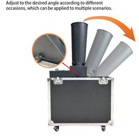 Lanceur DMX Mini à Angle Réglable 500W en Fer pour Machine à Confettis CO2 pour Événements Spectaculaires, Clubs, Festivals, Scènes et Fêtes