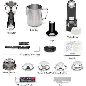 Machine à café automatique, qualité expresso professionnelle avec mousseur, boîtier en acier inoxydable, pour café/bureau/usage domestique - Product Image 6