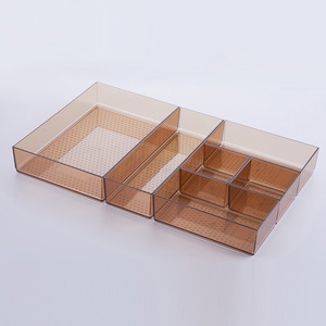 Venta al por mayor cajón maquillaje caja de almacenamiento de plástico artículos diversos cosméticos contenedor cocina cubiertos divisor escritorio artículos diversos organizador - Product Image 5