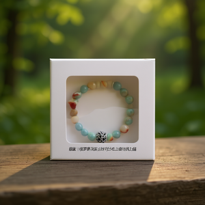 Bracelet Angelina Tree Of Life en acier inoxydable avec breloque en pierre naturelle, style bohème, unisexe, bijoux cadeau, 8 mm - Product Image 2