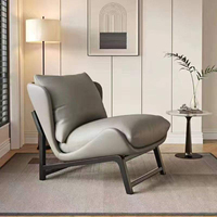 Fauteuil de salon moderne, chaises d'appoint douces en gros, mobilier de maison italien de luxe léger pour le loisir