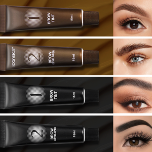 ชุดสีสำหรับสักคิ้วย้อมสีแบบเฮนน่าสำหรับคิ้วและผิวหนังชุดย้อมสีแบบติดทนนานโลโก้ตามสั่ง - Product Image 2