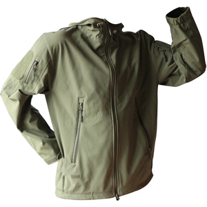 Veste <span class=keywords><strong>Softshell</strong></span> Tactique Imperméable Teinte à Col Montant, Coupe-Vent à Séchage Rapide avec Capuche pour l'Extérieur - Product Image 2