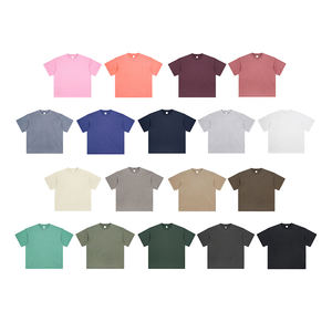 T-shirt unisexe basique en coton 100% de haute qualité, 250 g/m², coupe ample, personnalisable en gros, pour impression - Product Image 6