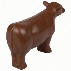 Cadeaux promotionnels personnalisés avec logo, jouet en mousse PU, style animal, balle anti-stress, vache noire, lait - Product Image 2