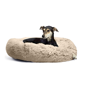 Abnehmbarer Bezug Wasch bare Katzen matte Plüsch Flauschiger Anti-Rutsch-Donut Rundes Hunde katzen bett Haustier bett Schlafs ofa - Product Image 1