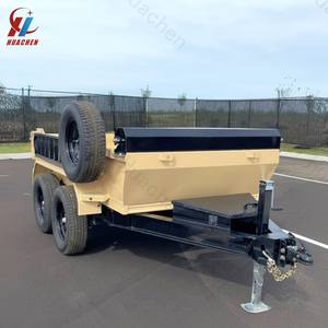 Meilleure vente Collecte de déchets de construction sur mesure Remorque à benne basculante à essieu simple 7x14 Meilleur prix haute qualité - Product Image 4